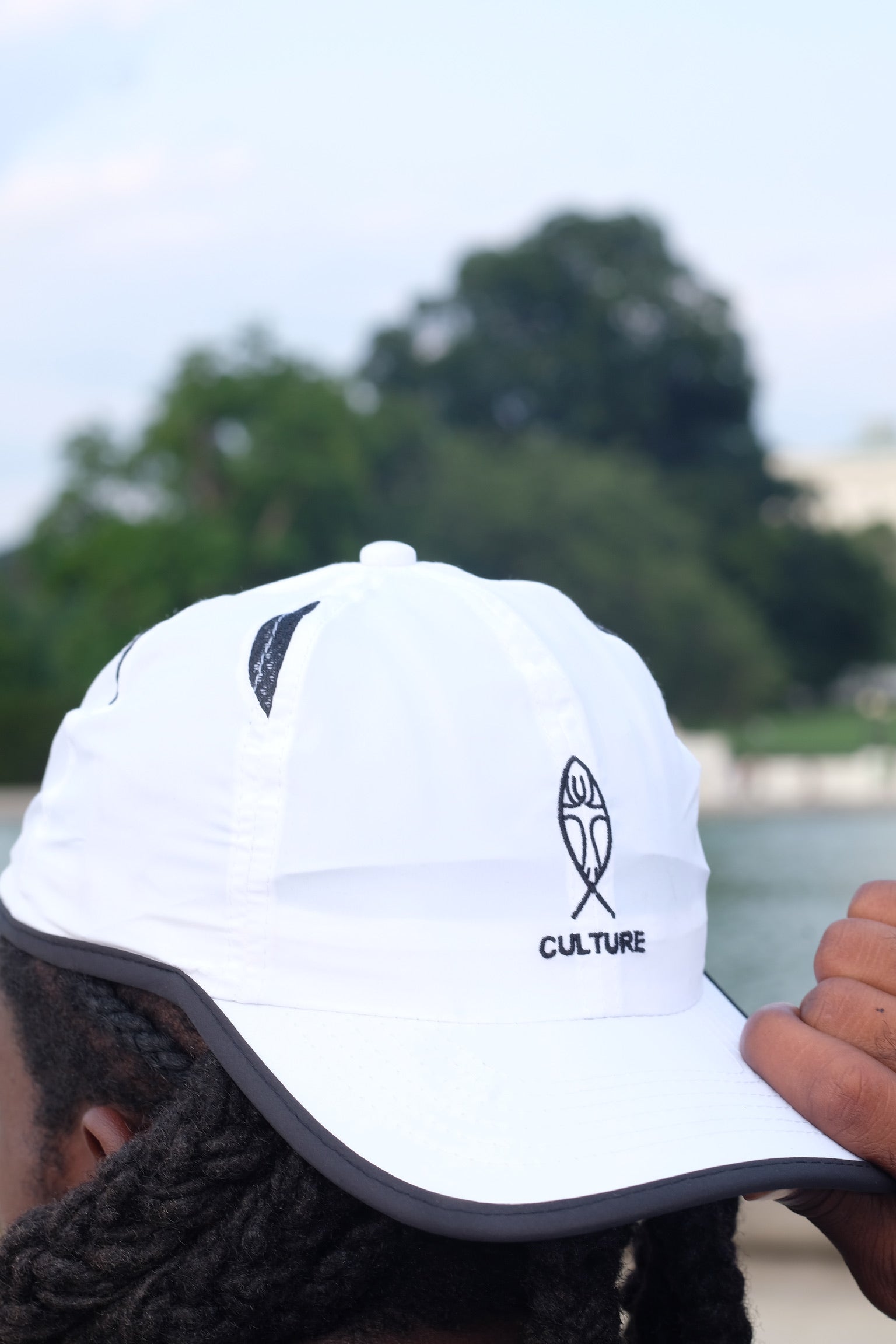 White Athletic Cap