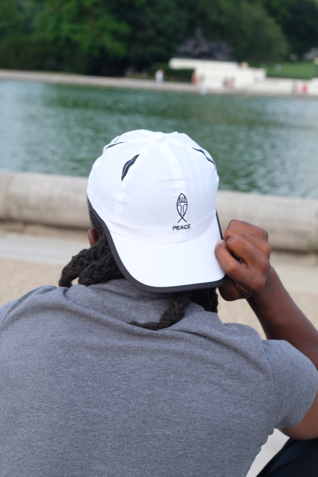 White Athletic Cap