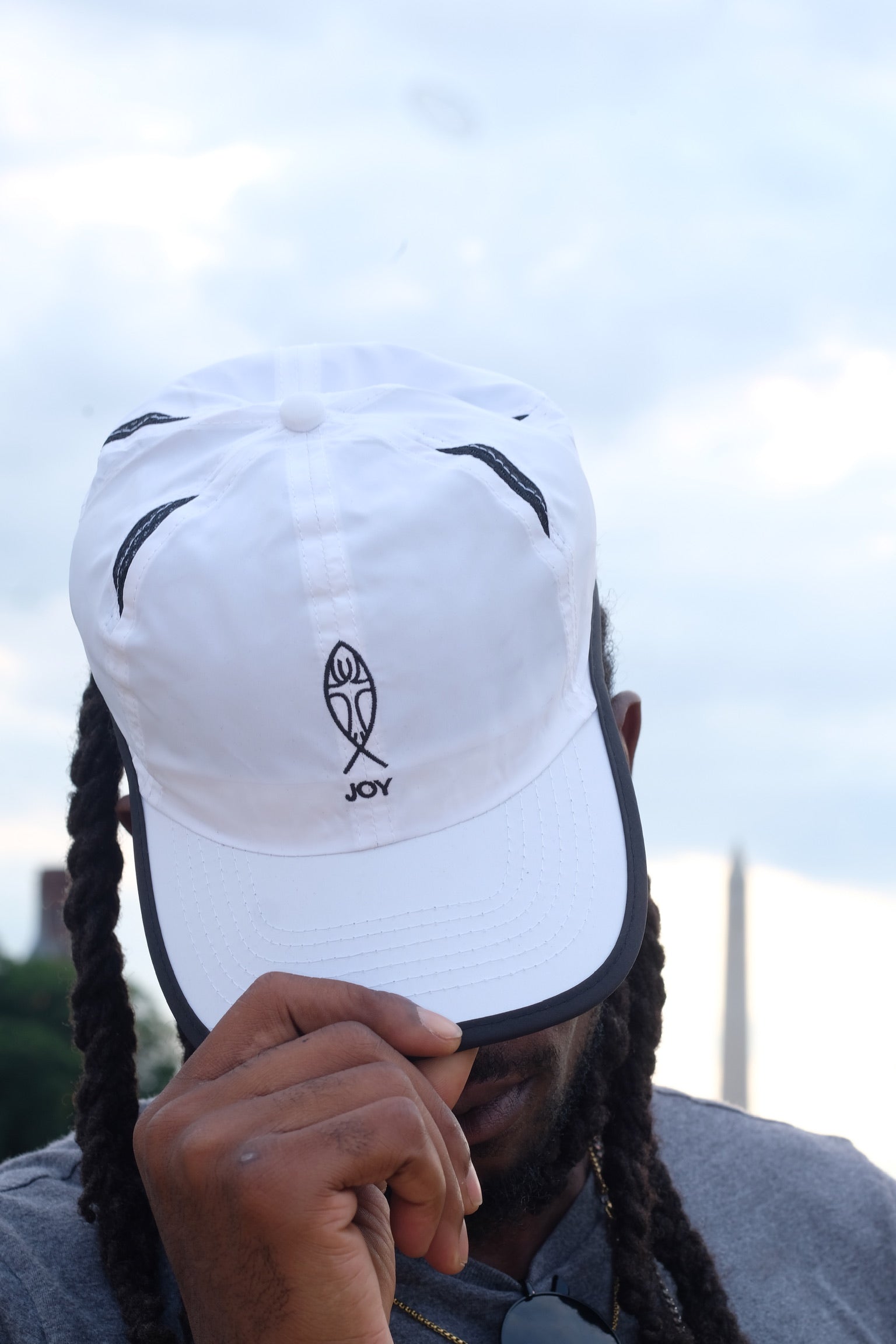 White Athletic Cap